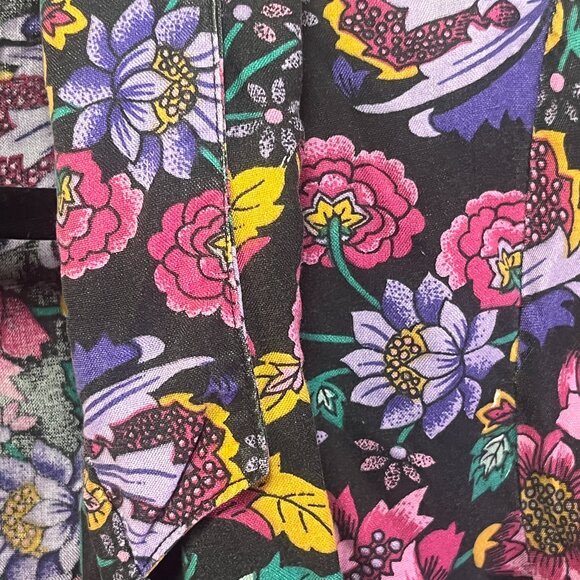 intage Avon Floral Ruffle Open Front Blazer Jacket - Size Small - Picture 4 of 6